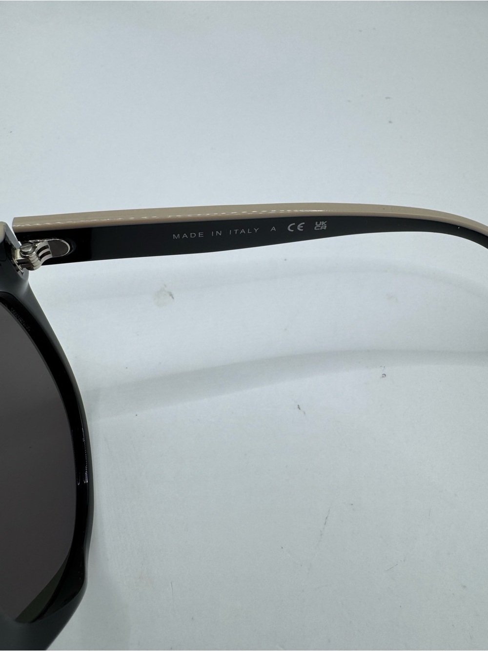CHANEL 5414 Two-Tone Cat Eye Sunglasses - Black and Beige Trim - Picture 5 of 6